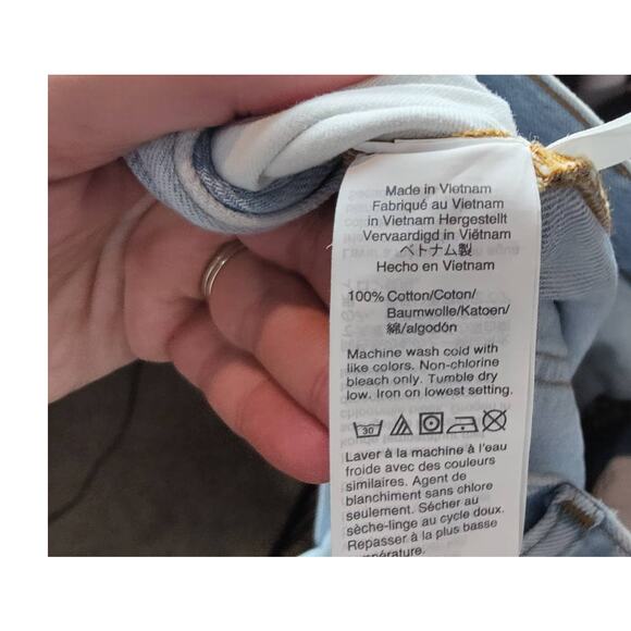 Madewell Sz 28 Perfect Vintage Jeans High Rise Tapered Denim Light Wash C2819 - Picture 8 of 9